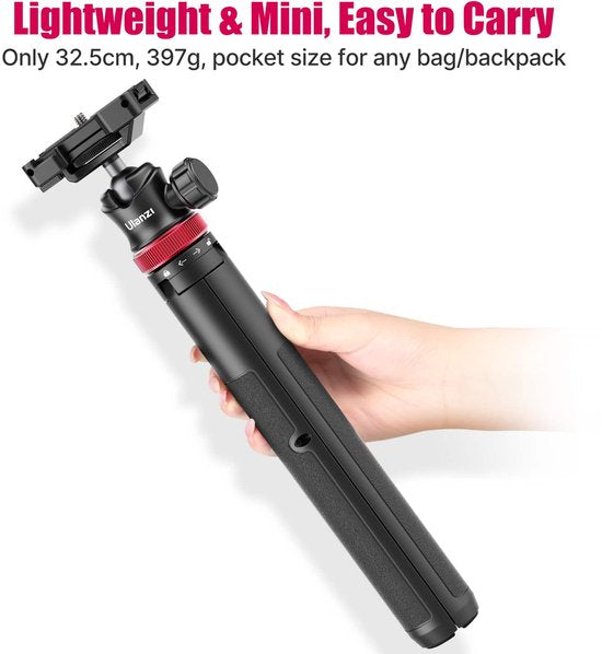 Trépied Ulanzi MT-44 pour téléphone et appareil photo - 146 cm - Noir