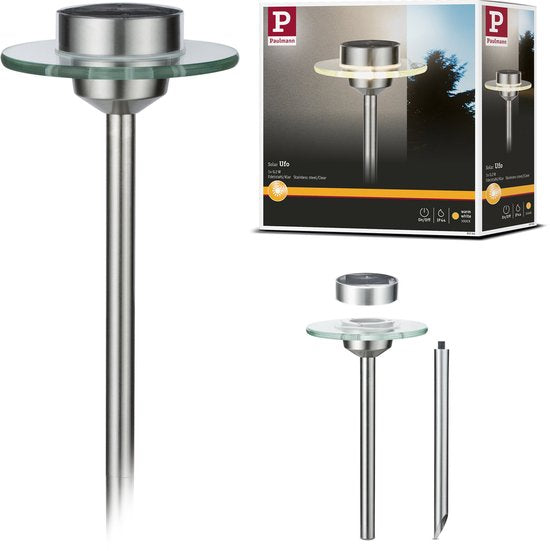 Spots de jardin solaires à LED Ufo IP44 3000K en acier inoxydable, lumière vive