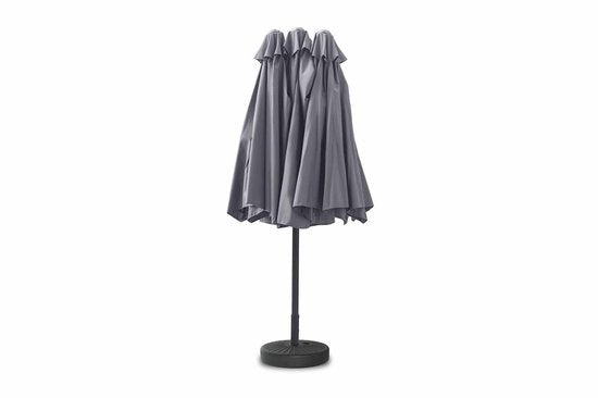 Feel Furniture - Toscano - Grand parasol - Twin - 4,5 mètres - Gris foncé