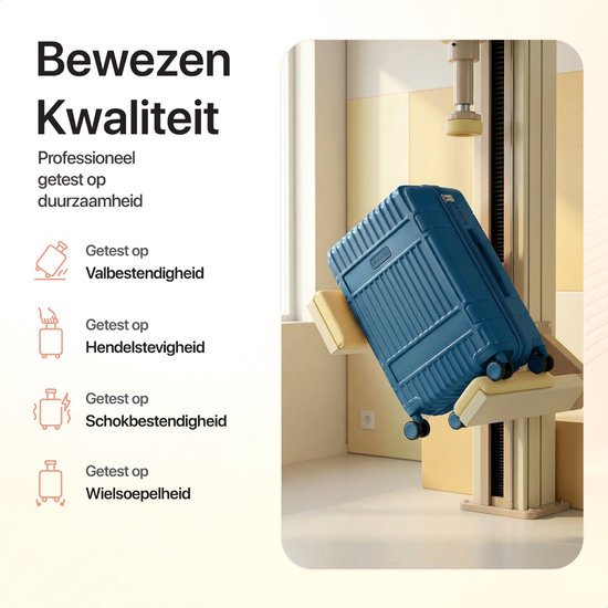 SKYCASES Bagage à main – Classic Heritage – Valise à roulettes légère – Durable – 36 L – Serrure TSA – 55 x 39 x 20 cm – Valise à roulettes pour bagage à main – Roulettes Spinner – Bleu foncé