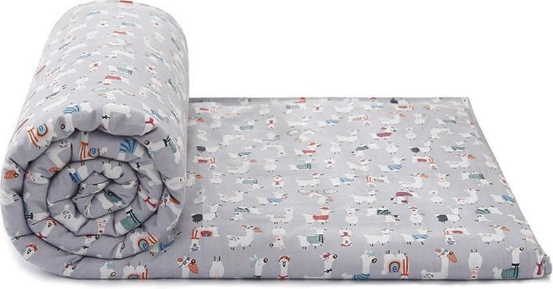 Housse de couverture lestée Litollo - Enfant (100x150cm) - 4 saisons - Motif animal
