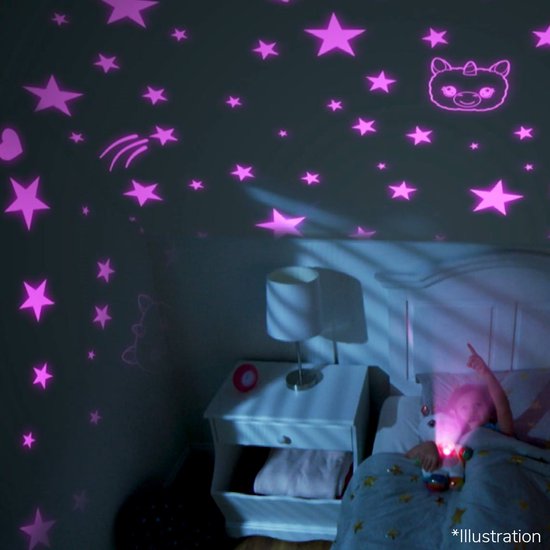 StarBelly Dream Lites - Licorne magique - peluche - projecteur d'étoiles - veilleuse - Enfants