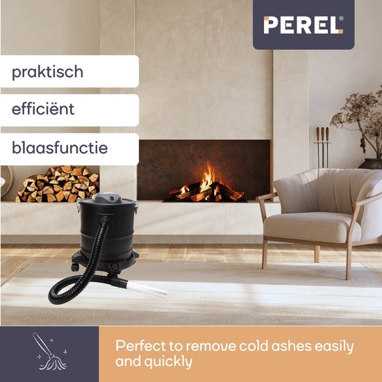 Aspirateur Perel Ash, filtre HEPA, fonction soufflerie, 1200 W, 20 l