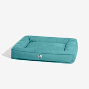 Lit orthopédique pour chien FUNNYFUZZY - L - 75 x 58 x 13 cm - Vert foncé - Résistant à l'eau
