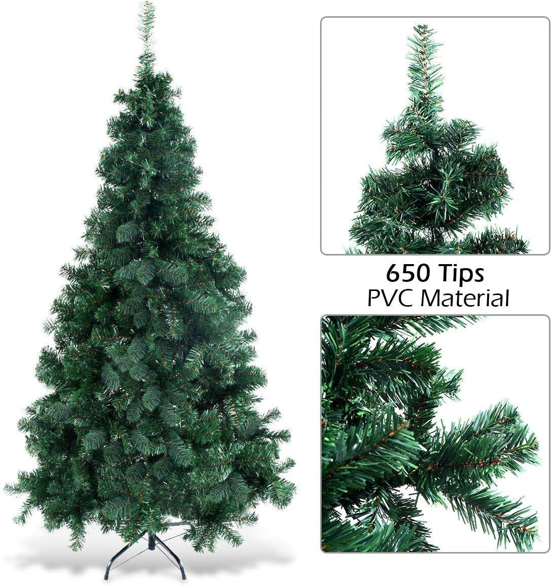 Sapin de Noël côtier 180cm - 650 Branches - Sans éclairage