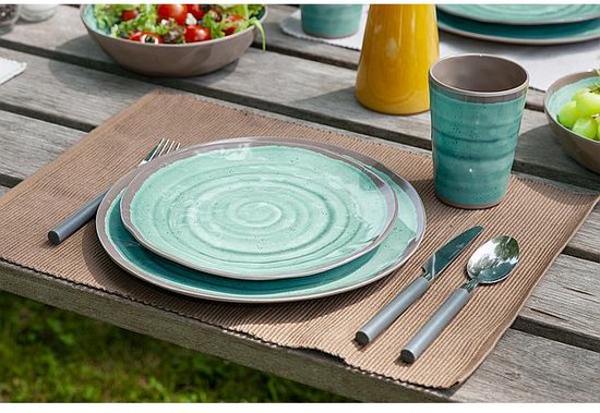 Bo-Camp - Tasse - Halo - Bleu - Lot de 4
