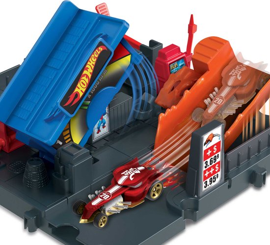 Hot Wheels City Explorer Fuel Station Shift - Extension Hot Wheels - Éléments de circuit Hot Wheels