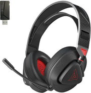 Casque de jeu sans fil TAIDU THS318 2,4 GHz - Casque circum-auriculaire - avec microphone - Compatible PC/PS4/PS5, Nintendo Switch - Noir