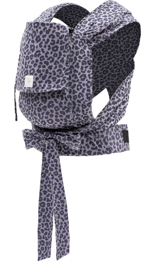 Porte-bébé Stokke Limas, Leopard Lilac - Version 2023 (OCS) - Porte-bébé pour nouveau-nés avec demi-boucle - Trois positions de portage - Sûr dès la naissance, jusqu'à 15 kg