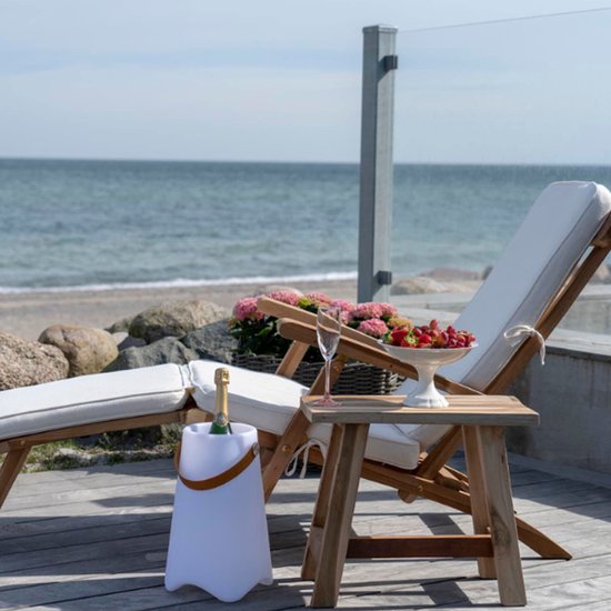 Chaise longue House Nordic Arrecife en teck, réglable