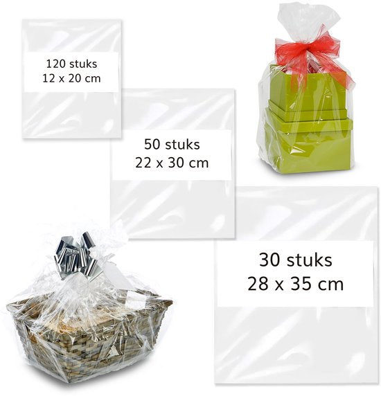 Ensemble de feuilles d'emballage rétractable - 3 tailles - 200 pièces - Artisanat - Pour enfants et adultes - Fabriquer des bracelets pour filles et garçons - Emballages - Film d'emballage - Créatif - Porte-clés - Film étirable
