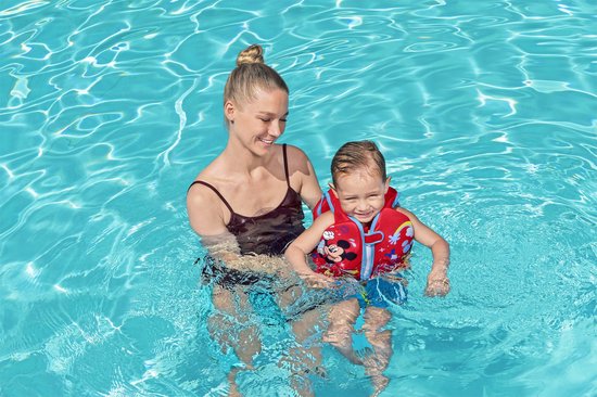 Bestway Disney Mickey Mouse Gilet UPF 50+ 51 cm, de 1 à 3 ans, piscine et plage 09101