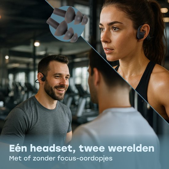 Audyn Bone Rondo - Ecouteurs pour le sport - Ecouteurs à conduction osseuse - Bluetooth - Ecouteurs ouverts - Sans fil - Batterie de 9 heures