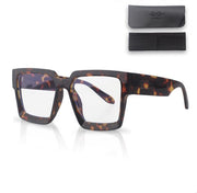 LC Eyewear Lunettes d'ordinateur - Lunettes à lumière bleue sans force - Lunettes à lumière bleue - Lunettes d'affichage - Unisexe - Léopard