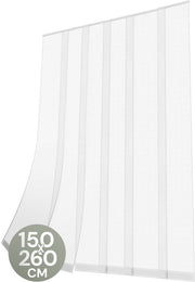 O'DADDY® Fly Curtain Slat Screen - 150x260 cm - Rideau de porte - Porte - Design ajustable - Fibre de verre - Moustiquaire de porte blanche