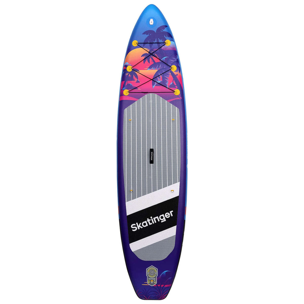 Planche de stand-up paddle SKATINGER Sunset 11 x 33 x 6 pouces - PVC - Double paroi - Jusqu'à 20 PSI