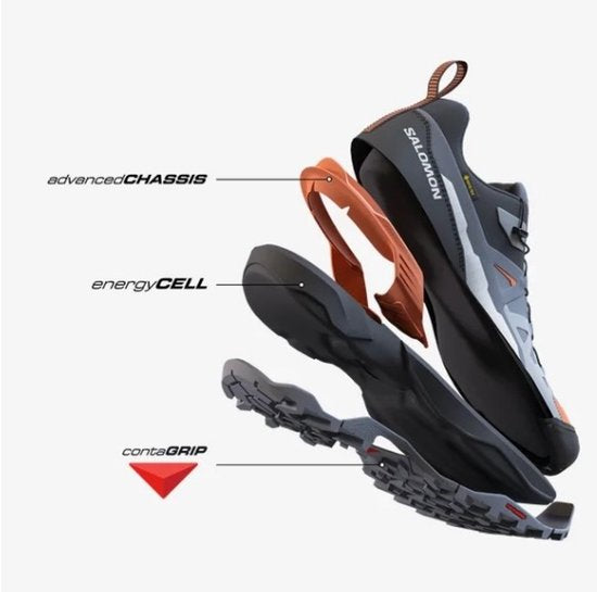 Salomon X ULTRA 360 GTX - GORE-TEX - Chaussures de randonnée pour homme, noires 474532, pointure : EU 43 1/3, UK 9