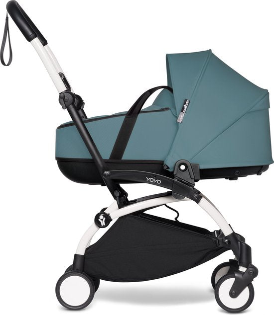 Nacelle de voyage Babyzen YOYO, Aqua - La nacelle comprend un matelas double épais, une coque aérée et un pare-soleil - Nécessite un châssis YOYO2 (vendu séparément)