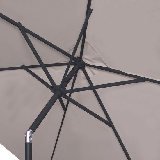 Parasol - VONROC Premium - Rapallo 200x300cm - Parasol durable - Inclinable - Toile résistante aux UV - Housse de protection incluse - beige