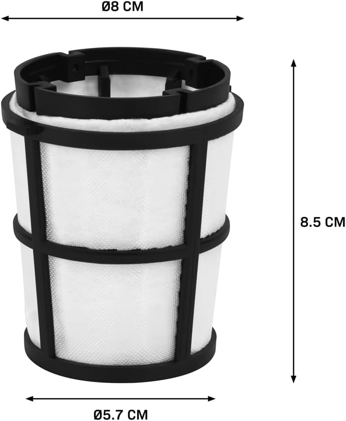 Filtre VONROC VC815AA pour aspirateur à main VC503DC - 8 x 5,7 x 8,5 cm - Gris