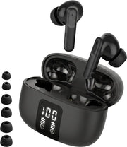 Écouteurs sans fil Audyn - Écouteurs sans fil - Réduction de bruit ANC+ENC - Bluetooth - Intra-auriculaires - Noir - FlowTune Pro