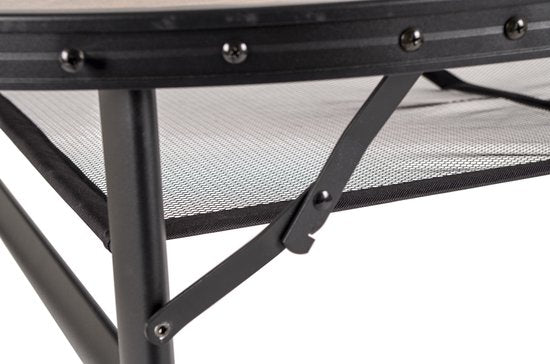 Bo-Camp - Industriel - Table - Melrose - Ovale - Modèle valise - 120x80 cm