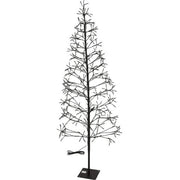 Sapin de Noël Nampook avec 400 LED - 180cm - Pour l'intérieur ET l'extérieur - Blanc chaud