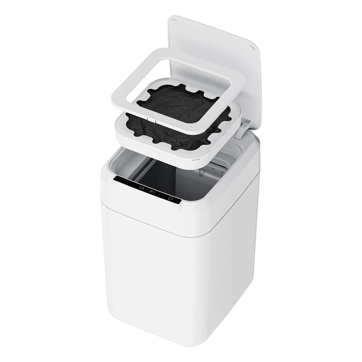 Zimatic Anneaux de rechange pour poubelle - Lot de 6 - Anneaux de rechange pour sacs poubelle - Blanc