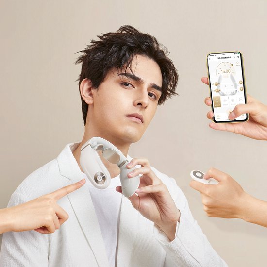 SKG – Appareil de massage pour la nuque – Portable – Avec télécommande – 4098E – Blanc
