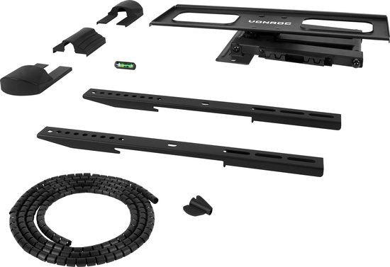 VONROC Support TV - Orientable et inclinable pour 32 à 75 pouces - Universel jusqu'à 50 kg. - Matériel de montage inclus