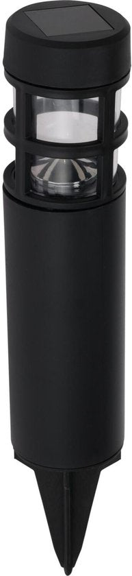 Lampes de jardin / spots à piquer Pro Garden Solar - lot de 3 - lumière blanche chaude - 7 x 28 cm - éclairage de jardin - lampes de jardin - noir - plastique