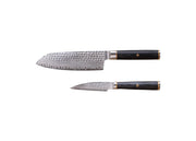 Ensemble de couteaux KOTAI Starter, 2 pièces – Acier San-Mai AUS-10 – Bois de pakka noir
