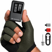 Pompe à vélo électrique Tikkens® AirGo XS - Mini-compresseur - 118 grammes - Portable - Écran numérique - Vélo de course - Vélo de route - Vélo de gravel - Vélo de sport - Vélo de ville - VTT - Trottinette - Fatbike - Rechargeable via USB-C - Presta/Schra
