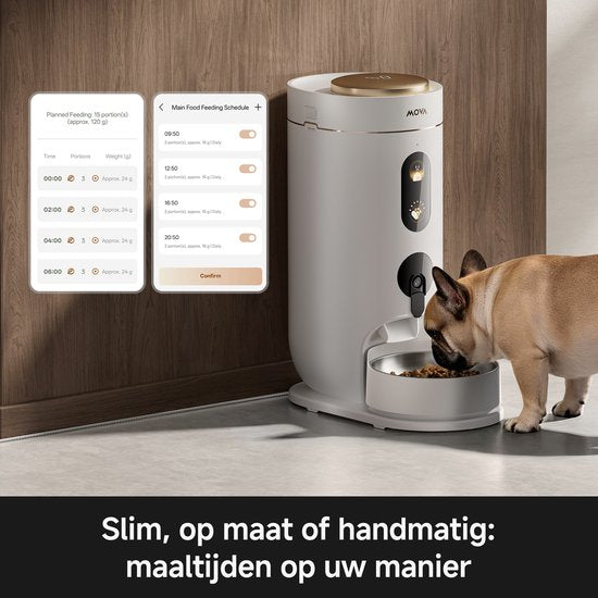 NutriPal 10 Ultra – Mangeoire automatique intelligente pour chats avec caméra HD, commande via application – 4 L – Blanc