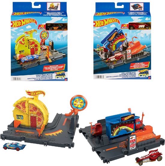 Hot Wheels City Explorer Fuel Station Shift - Extension Hot Wheels - Éléments de circuit Hot Wheels
