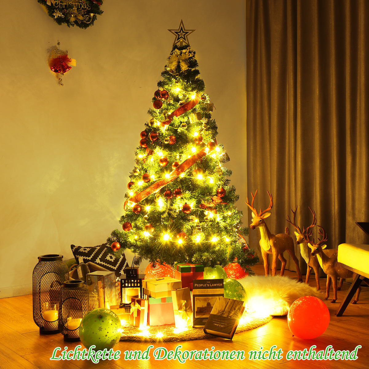 Sapin de Noël côtier 180cm - 650 Branches - Sans éclairage