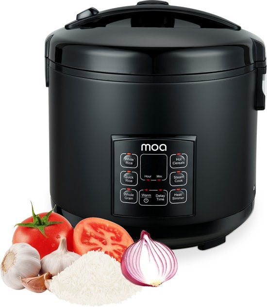 Multicuiseur 5L MOA Cuiseur de riz - vapeur Mijoteuse 700W - Noir