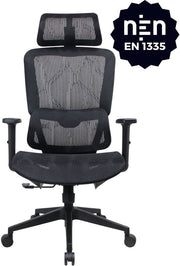 GAME HERO® Trader X1 Ergonomic Office Chair - Siège de bureau pour adultes - 130KG - Noir
