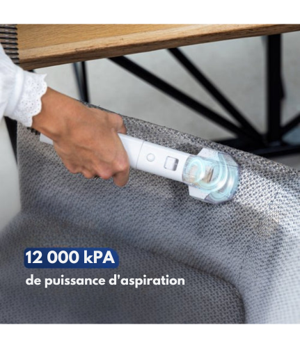 Nettoyeur à vapeur pro - Samako - canapé, tapis, sol - Avec brosse supplémentaire - Bleu/Blanc