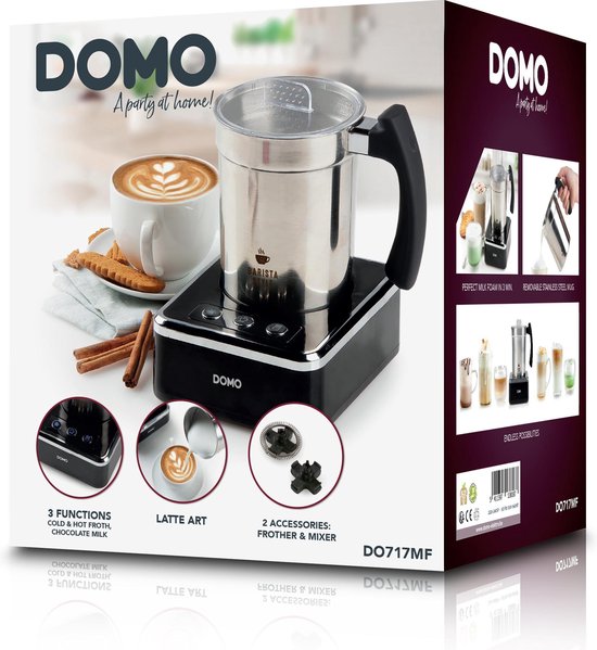 Mousseur à lait DOMO DO717MF - inox - 650 W