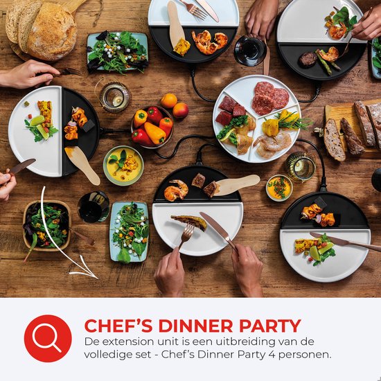 Bourgini Chef's Dinner Party - Kit d'extension - Gourmet - Plaque de cuisson