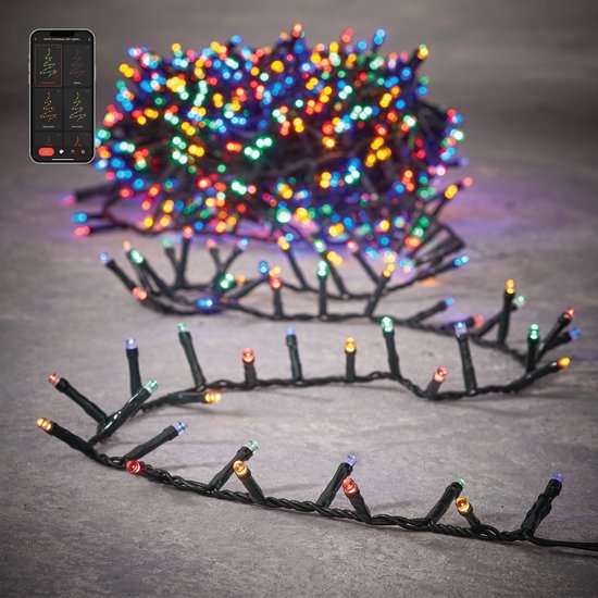 Guirlande lumineuse de Noël Luca Smart Lighting Snake avec 1 500 LED – L 3 000 cm – Multicolore