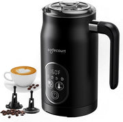 Mousseur à lait électrique Safecourt 350ml- 4-en-1 - Noir