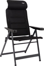Crespo - Chaise de plage - M - AP/237 - Air-Deluxe - Compact - Noir - Modèle 2025