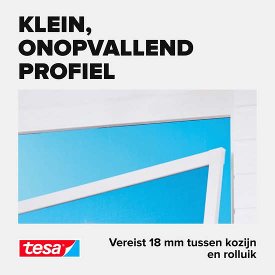 Moustiquaire tesa INSECT STOP en aluminium pour encadrement de porte - moustiquaire à cadre en aluminium, vue dégagée, anthracite - 100 x 220 cm
