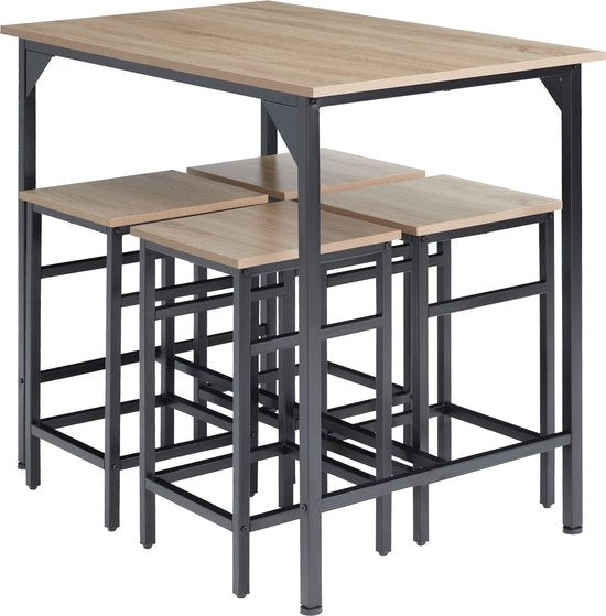 tectake - set de table bistro / set de table de bar Edinburgh industrial light - 404307