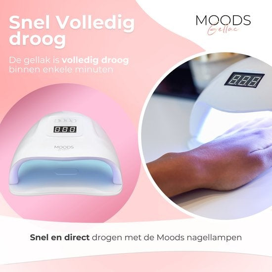Moods Gellac 6-Piece Set - Vernis à ongles gel transparent - 8ML - Pink Jelly Nude Edition - Gellac - Nails - Gel Polish Starter Pack - Nude Colours