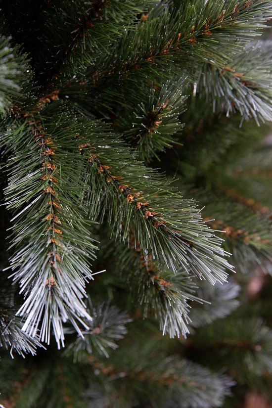 Sapin de Noël Triumph Tree Pittsburgh - Branches recouvertes de givre blanc et au volume généreux - Décoration de Noël d'intérieur - Sapin artificiel avec 940 branches et une structure robuste - 230 x 122 cm - Vert