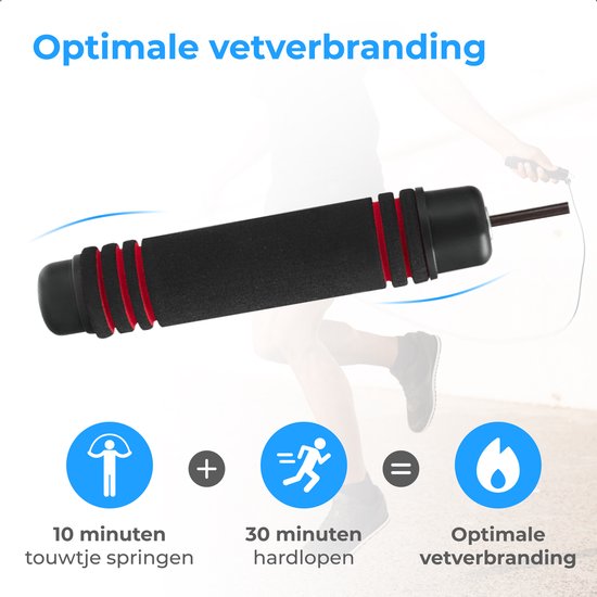 Nuvance - Corde à sauter sportive professionnelle - réglable - adultes et enfants - Corde à sauter - Speedrope