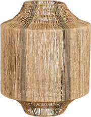 Mica Decorations Lanterne Liliano - H51 x Ø40 cm - Jute - Vert foncé